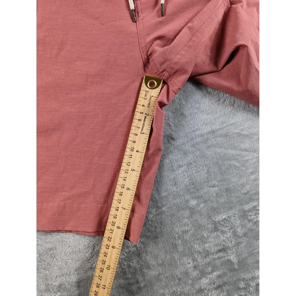 Faherty All Day Shorts Men 36 Red Pink Drawstring Stretch 9
